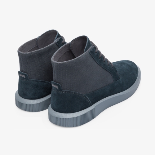 Camper Bill Ankle Boots Dark Grey - Mens Singapore TXATVJ-017